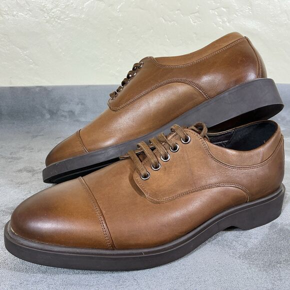 George Brown Bilt Mens Cap Toe Dress Shoes Sneakers 44 sz 10.5 M Brown Leather main image 4